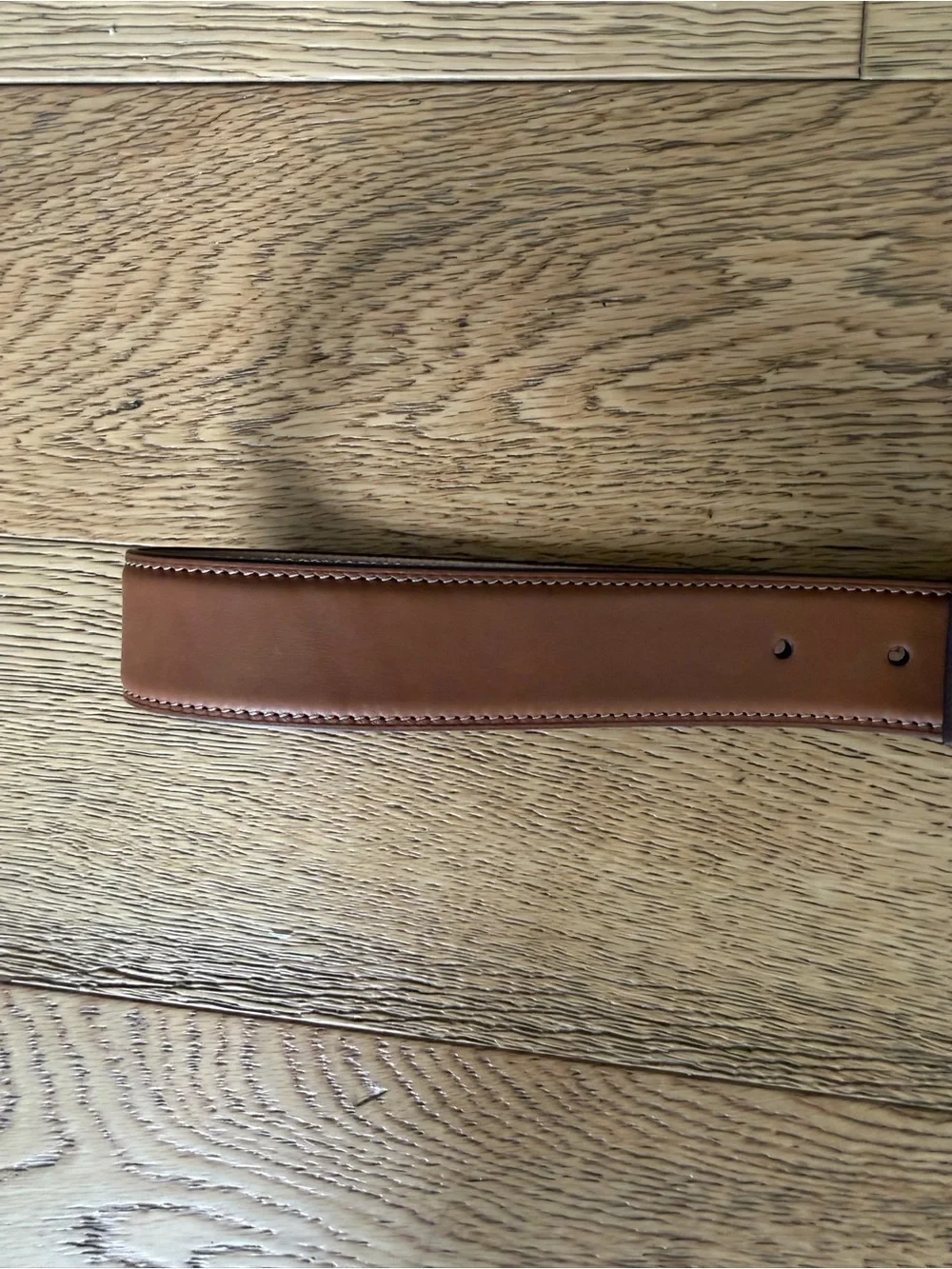 Ralph Lauren Purple Label Stitched Leather Belt Western Gold Luxury Italy 38 XL